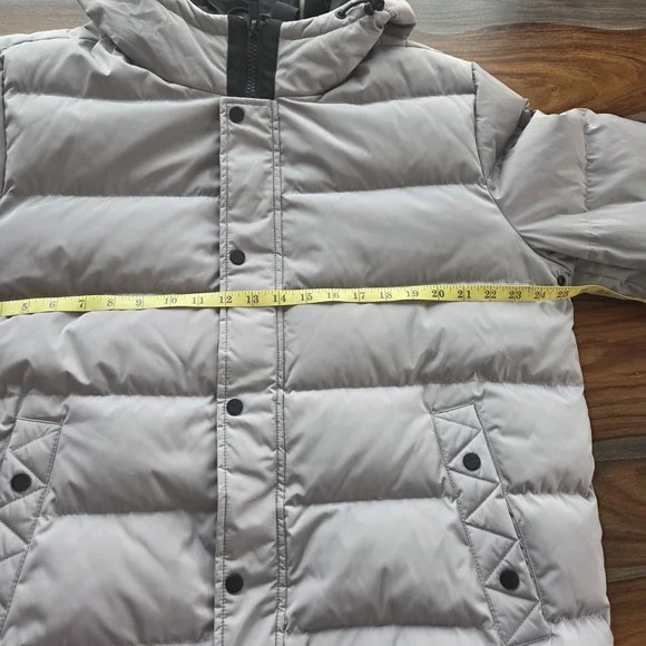 Guess Men's Gray Puffer Ski Snowboard Jacket NWOT Hooded XL Warm Cozy - Picture 12 of 12